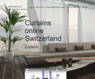 Curtainbox.ch(Buy ready made curtains online) Screenshot