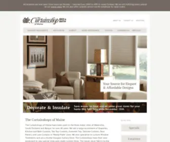 Curtainshopofmaine.com(Window Treatments) Screenshot