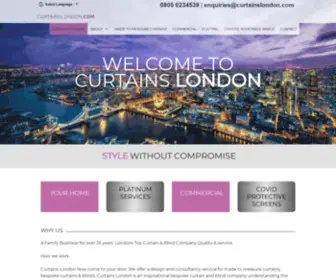 Curtainslondon.com(Curtains London) Screenshot