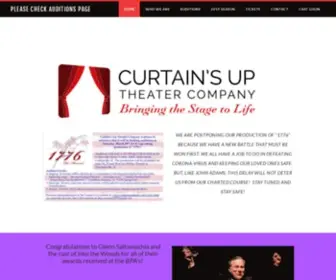 Curtainsuptheater.com(Curtain's Up Theater Company) Screenshot