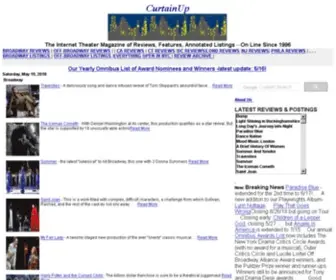 Curtainup.com(Arts and entertainment) Screenshot