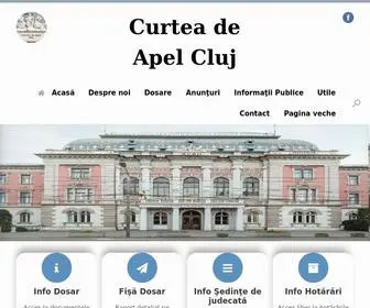 Curteadeapelcluj.ro(Curtea de Apel Cluj) Screenshot