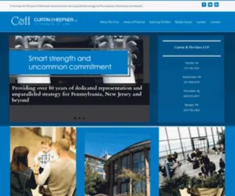 Curtinheefner.com(Curtin & Heefner LLP) Screenshot