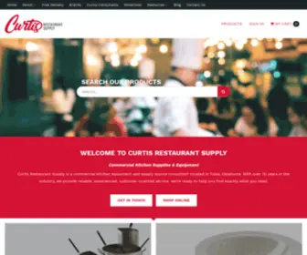 Curtisequipment.com(Curtis Restaurant Supply and Equipment Company) Screenshot