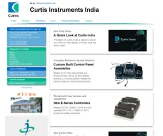 Curtisindia.com(Curtis Instruments India) Screenshot