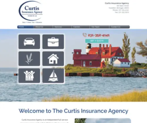 Curtisinsurancemi.com(Curtis Insurance Agency) Screenshot