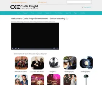 Curtisknight.com(Boston Wedding DJ) Screenshot