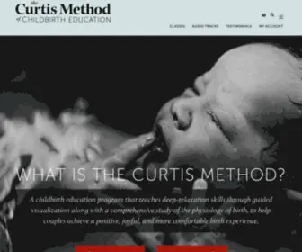 Curtismethod.com(A childbirth education program) Screenshot