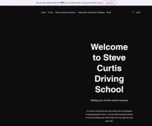 Curtisschoolofmotoring.co.uk(Steve Curtis Driving School) Screenshot