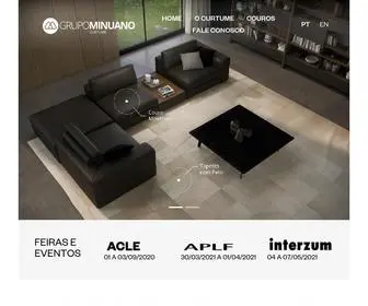 Curtumeminuano.com.br(Couros de qualidade e com responsabilidade ambiental) Screenshot