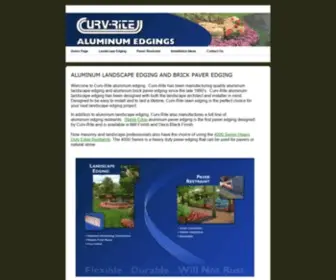 Curv-Rite.com(Curv-Rite Aluminum Landscape Edging and Brick Paver Restraint Edging) Screenshot