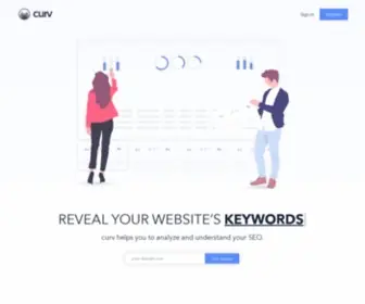 Curv.io(Reveal your website's keywords) Screenshot