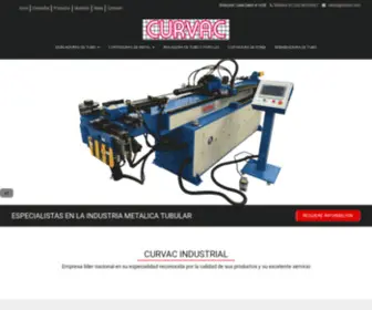 Curvac.com(Fabricante de maquinaria tubular) Screenshot