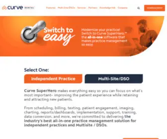 Curvedental.com(Curve Dental) Screenshot