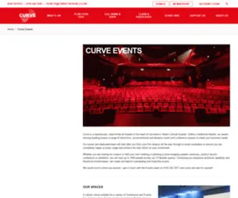 Curveevents.co.uk(Curve Theatre) Screenshot