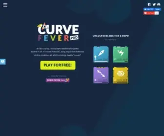 Curvefever.com(Curve Fever Home) Screenshot