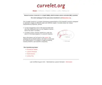 Curvelet.org(Curvelet Home) Screenshot