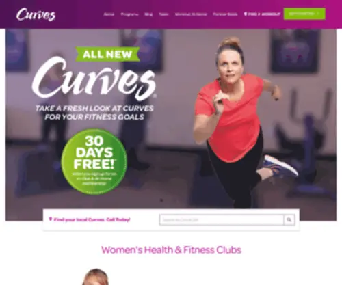 Curves.com.au(Women's Fitness) Screenshot