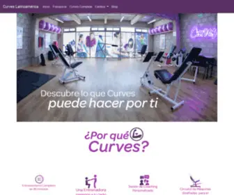 Curves.com.mx(Curves Latinoamerica) Screenshot