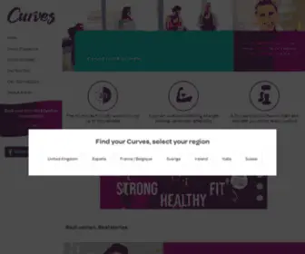 Curveseurope.com(Curves Gym) Screenshot