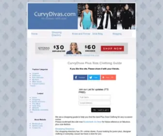 Curvydivas.com(Trendy Plus) Screenshot
