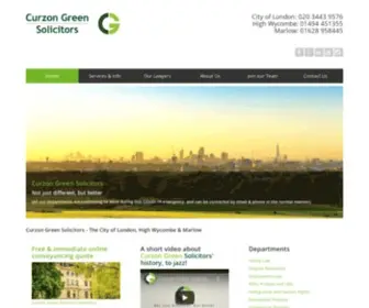Curzongreen.co.uk(Curzon Green Solicitors) Screenshot