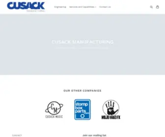 Cusackmanufacturing.com(Cusack Manufacturing) Screenshot