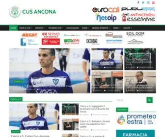 Cusancona.it(Cus Ancona) Screenshot