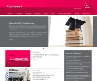 Cusanuswerk.de(Startseite) Screenshot