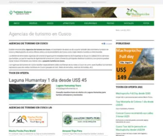 Cuscoagenciasdeturismo.com(Agencias de turismo en Cusco) Screenshot