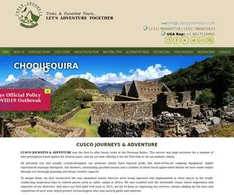 Cuscojourneys.com(Inca Trail to Machu Picchu) Screenshot