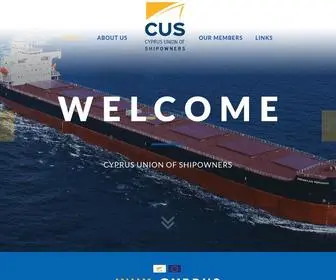 Cus.com.cy(Cyprus Union of Shipowners) Screenshot