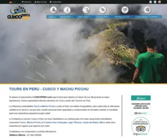 Cuscoperu.com(Tours a Machu Picchu) Screenshot