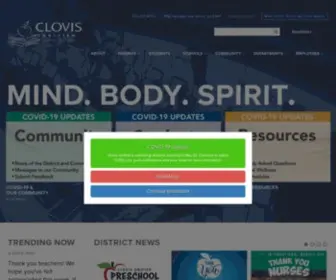 Cusd.com(Clovis Unified School District) Screenshot