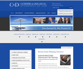 Cushingdolan.com(The Boston law firm of Cushing & Dolan) Screenshot