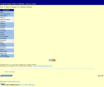 Cushings-Help.org(Cushings Help. This site) Screenshot
