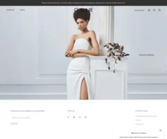 Cushnie.com(CUSHNIE is a luxury women's ready) Screenshot