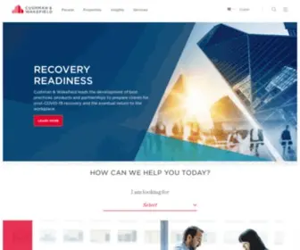 Cushwake.com(Cushman & Wakefield) Screenshot