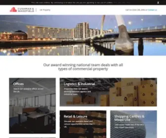 Cushwakeproperty.co.uk(Cushman & wakefield property search) Screenshot