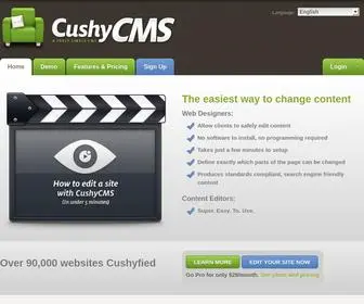 Cushycms.com(Free and simple CMS) Screenshot