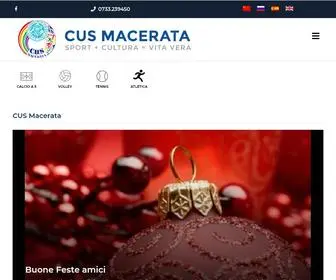 Cusmacerata.it(Cus Macerata) Screenshot