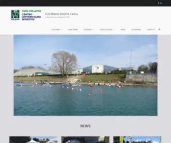Cusmilanocanoa.it(CUS Milano Sezione Canoa) Screenshot