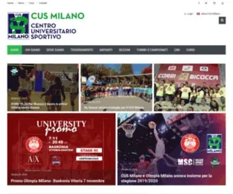 Cusmilano.it(Centro Universitario Sportivo) Screenshot