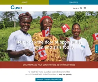 Cusointernational.org(Cuso International) Screenshot