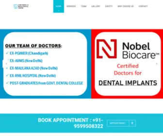 Cuspdentals.com(Dental Clinic in Gurugram) Screenshot