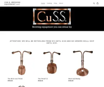 Cussbrewing.com(Brewing Equipment LLC) Screenshot