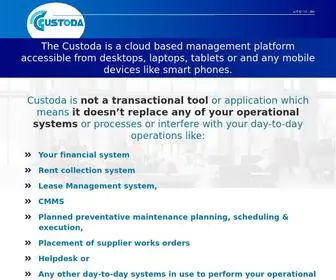 Custoda.com(Our platform) Screenshot