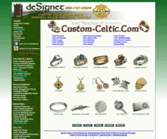 Custom-Celtic.com(Custom Quality Celtic Jewelry) Screenshot