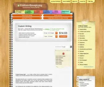 Custom-Essays.org(Custom Essay Writing $9.95/page) Screenshot