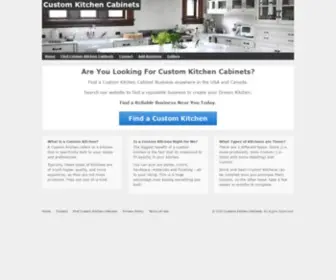 Custom-Kitchen-Cabinets.com(Custom Kitchen Cabinets) Screenshot